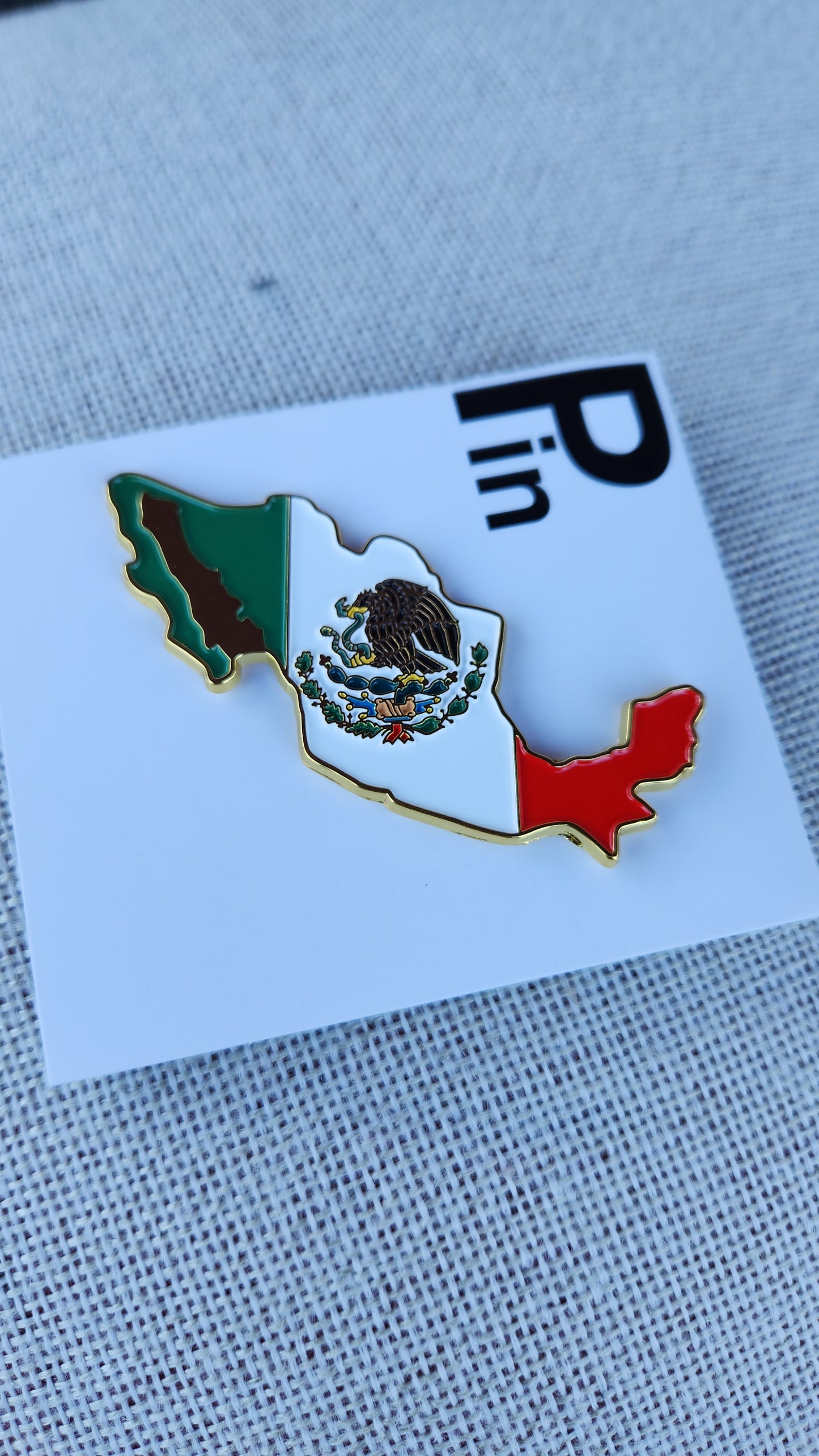 Mexico Map Hat Pin
