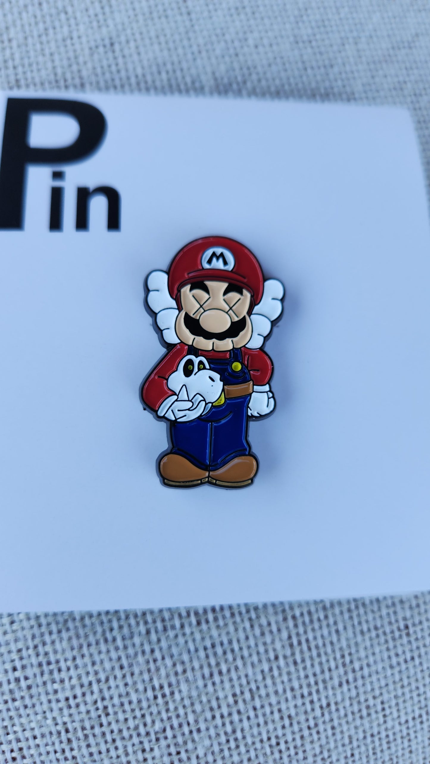 Mario hat pin