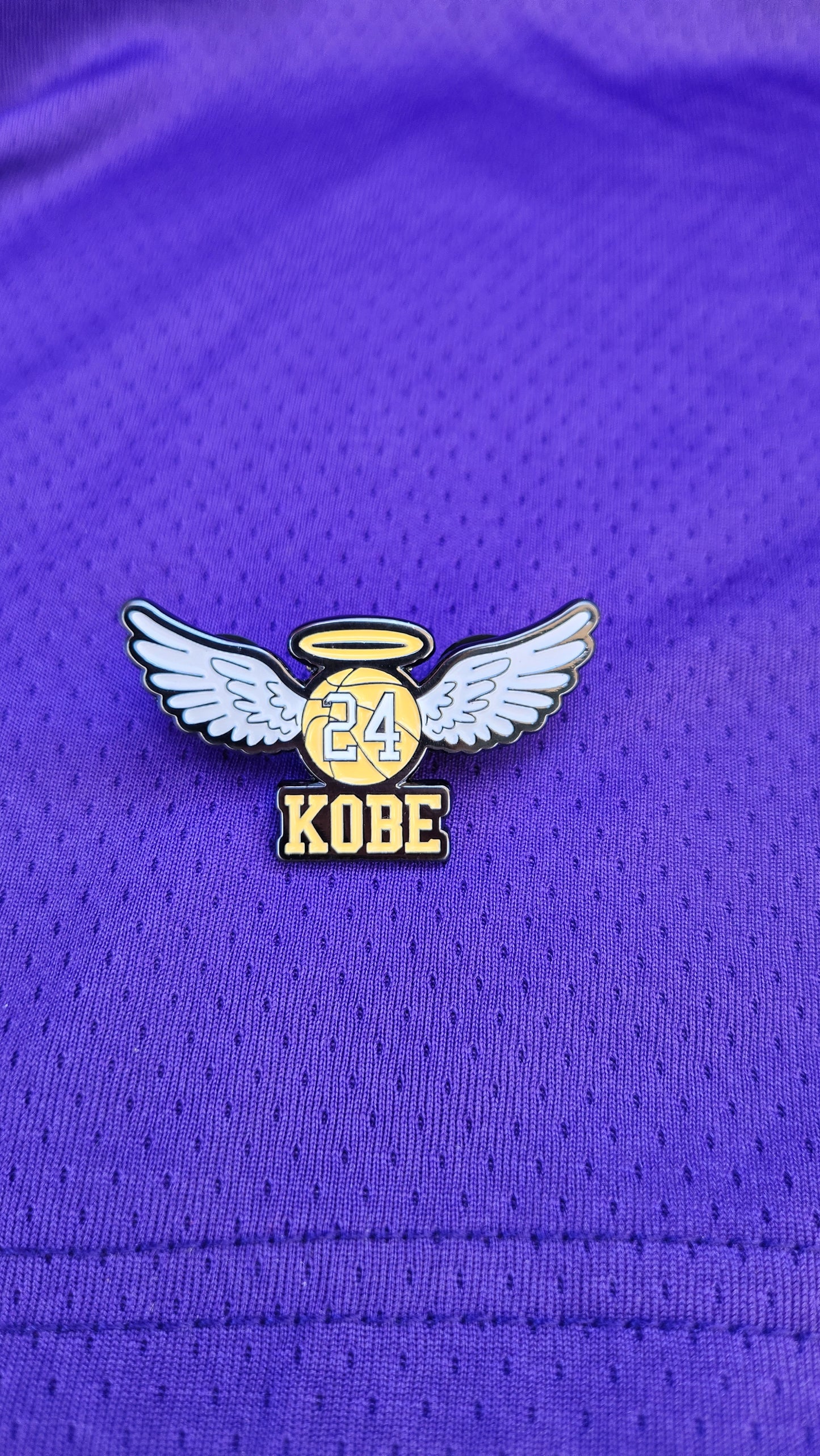 Kobe Angel hat pin