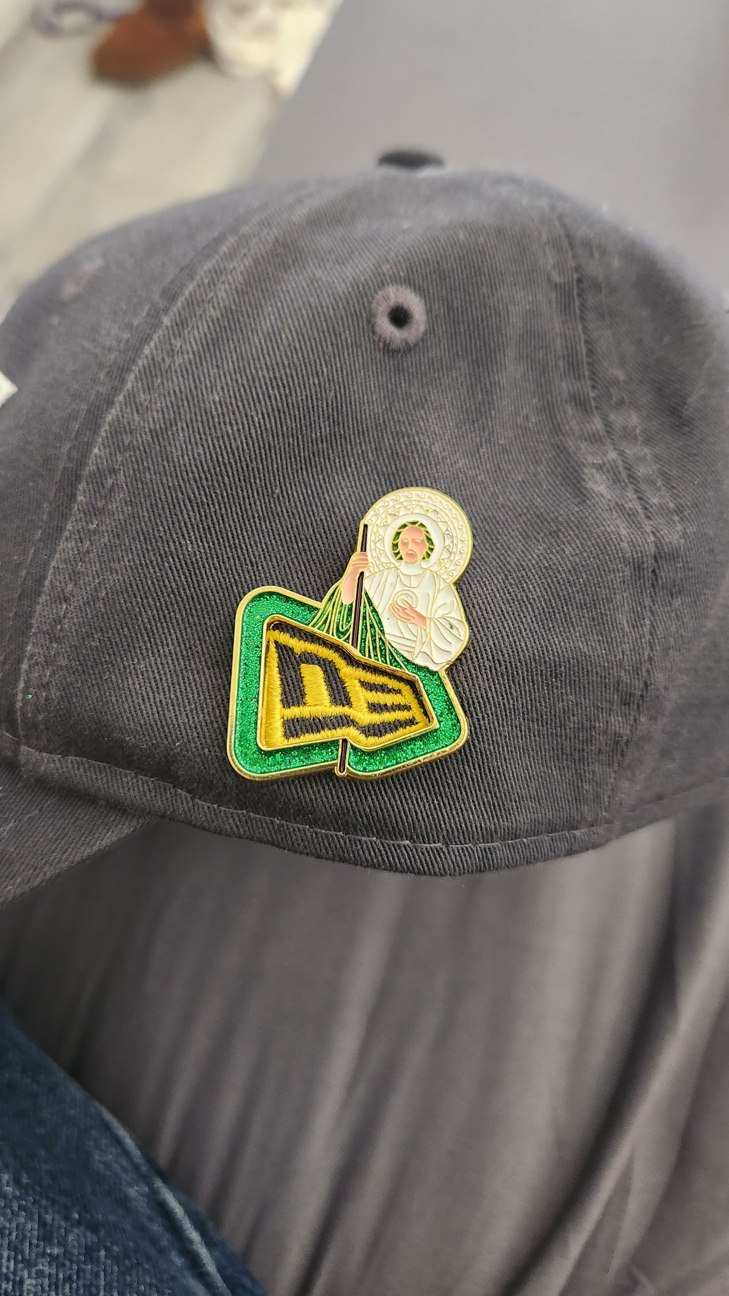 San Judas New Era Hat Pin